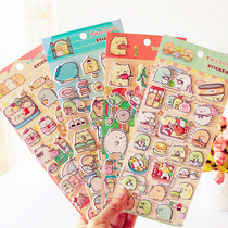 Japanese cute biological stereo sponge sticker 3D bubble sticker hand account childrens diary decoration small sticker toy