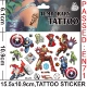 Cartoon anime nhân vật đồ chơi hình xăm sticker em bé hình xăm sticker cơ thể trẻ em vẽ hình xăm đồ chơi - Đồ chơi giáo dục sớm / robot