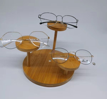 Trendy high-end bamboo and wood glasses display wood close-lens display sunglasses holder containing frame spectacle frame