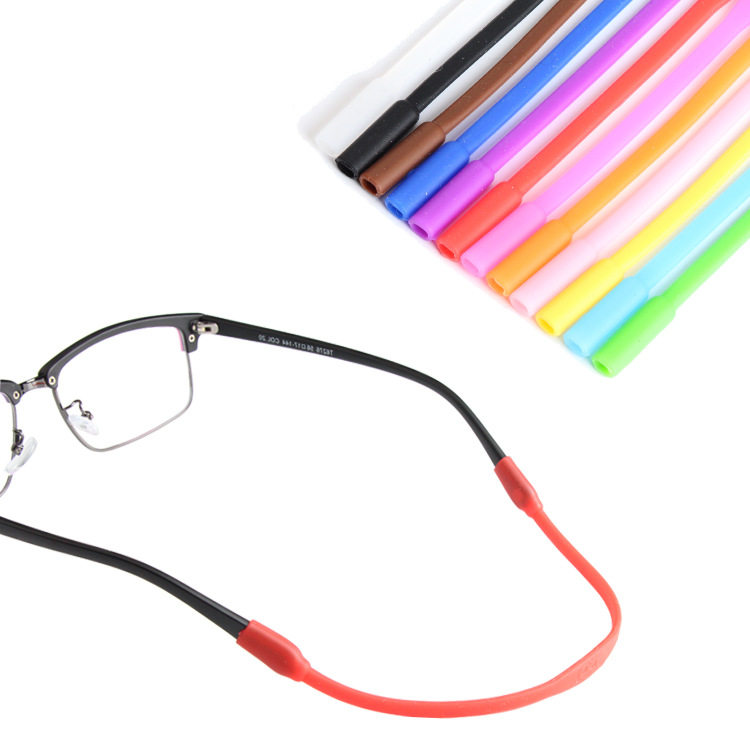Glasses Accessories Children Silicone Gel Glasses Rope Strap Anti Slip Anti-Exfoliage Elastic Glasses Sports Silicone Pendant