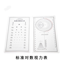 View Force Table Vision Card Old Flower Astigmatism Board Plastic Packaging Small Card Glasses Shop Eye Vision Optometry Old Flower Detection