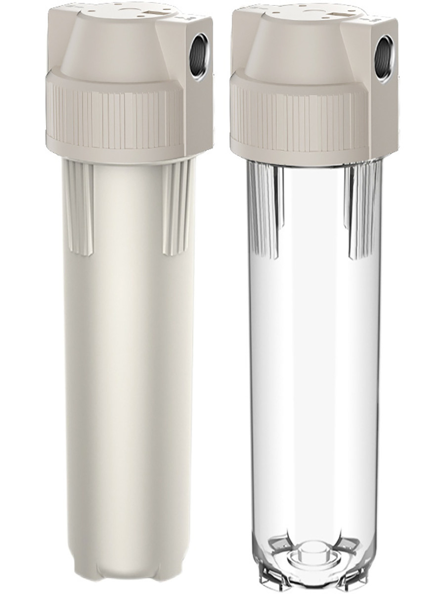 Drill Core 10inch Pre-Filter with Transparent Filter Bottle, Thickened Explosion-Proof Pp Cotton for Household Kitchen Tap Water Filtration