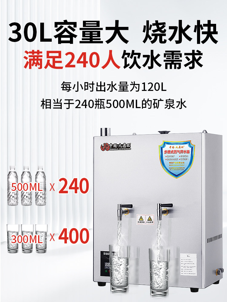 Step-By-Step Water Boiler, Commercial Fully Automatic Gas-Fired Large-Capacity Wall-Mounted Small Electric Water Boiler