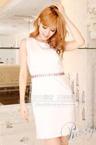 Japan original single dry waist string bead waist chain elastic one-piece dress