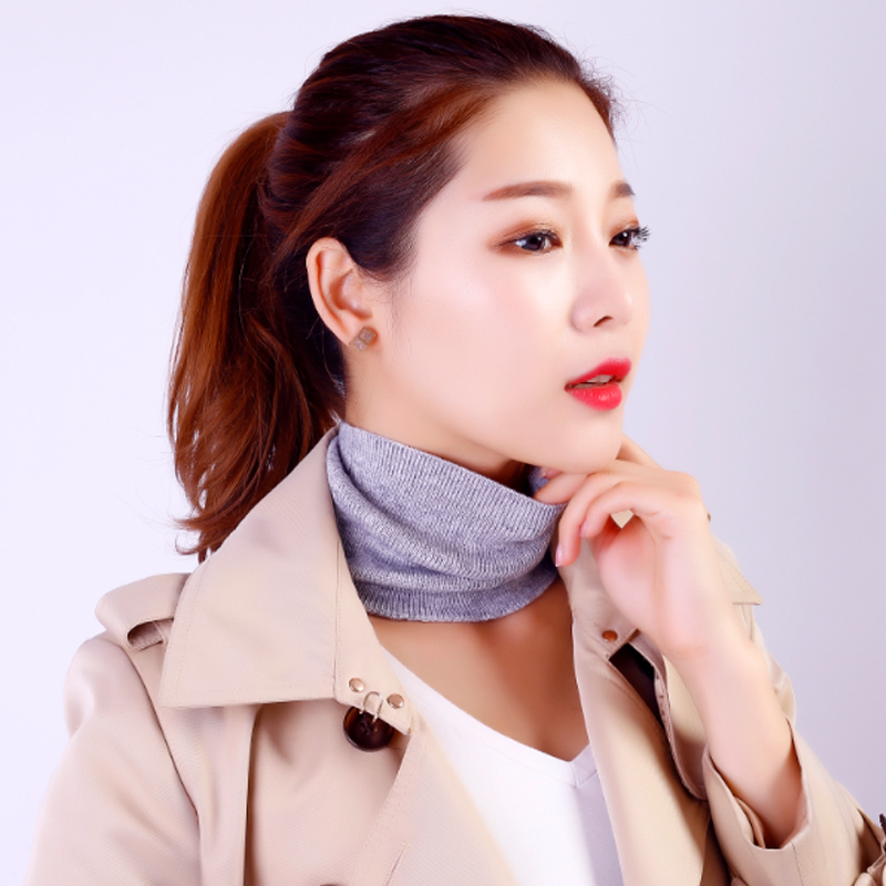 Autumn and Winter Headband Cashmere Neck Warmer Pullover Small Neck Warmer Women's Warm Knitted Fake Collar Wool Neckband Cervical Spine Protection Collar