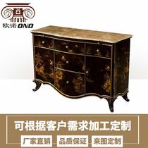 La Casa lacasa European solid wood side cabinet Alexander British porch cabinet neoclassical side cabinet lockers