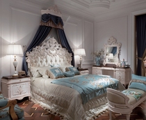  Ounuo e home factory direct sales French Neoclassical court queen double bed European American factory custom queen bed