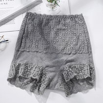 Lace lace high waist belly anti-light safety pants women Summer thin cotton crotch underwear three-point insurance shorts