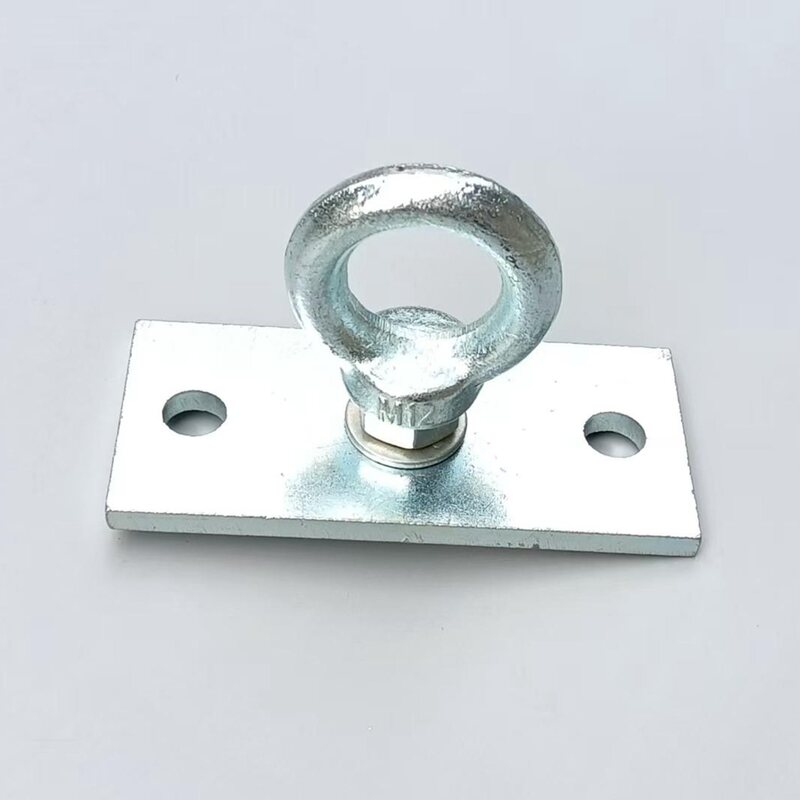 Galvanized Hook, Heavy-Duty Solid Iron Hook, Lifting Ring, Ceiling Hook, Thickened Base, Detachable