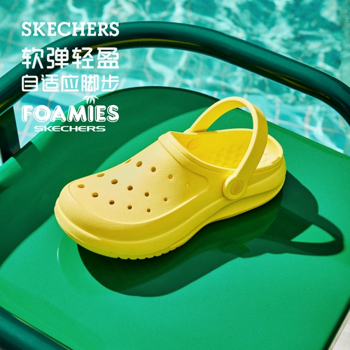 Skechers, комфортные босоножки, пляжная обувь, модные универсальные тапочки, мягкая подошва