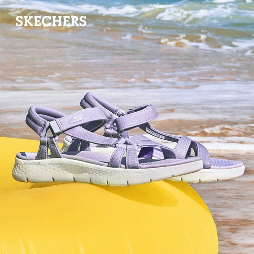Skechers, летняя классическая спортивная обувь, комфортные сандалии на липучке, слайдеры