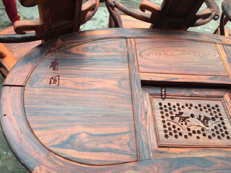 Lào gỗ hồng mộc đỏ bàn trà bàn cà phê eo cổ điển đen rosewood bàn trà đặc biệt đồ nội thất làm bằng gỗ gụ
