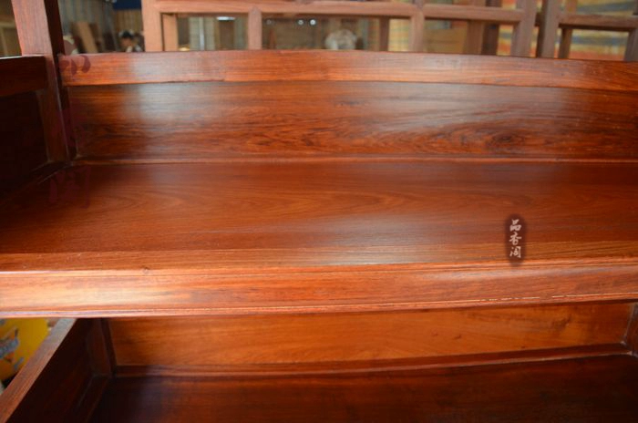 Kệ sách gỗ hồng mộc Miến Điện Mahogany Nội thất gỗ nguyên khối Tủ sách phong cách Ming tủ nhựa quần áo 4 ngăn