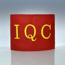 QC embroidery armband factory inspection armband quality department red IQC can be customized red orange yellow green pink purple