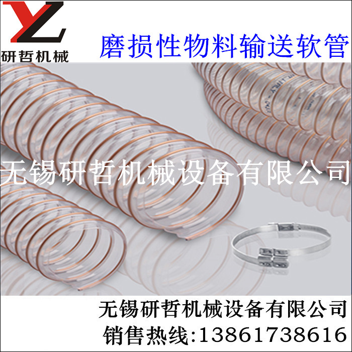 Italy IPL wear-resistant transparent PU steel wire pipe suction material conveying hose VR-152 ventilation pipe