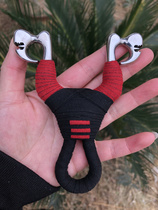 Straight plate with aim available flat leather super hard titanium steel Tianhu boutique high-end traditional slingshot outdoor competition