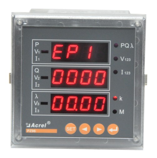 Ancory direct selling PZ96-E4 M multi-function power instrument current meter output DC4-20mA or 0-10V