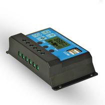 Solar controller Solar panel 12V 24V10ALCD display self-set parameters 5VUSB charging