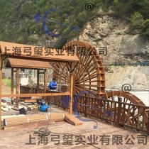 Manufacturer Direct Pedalling Wooden Corrosion Protection Scenic Spot Outdoor Patio Garden Large Solid Wood Electric Water Tanker Wind Embalming Wood