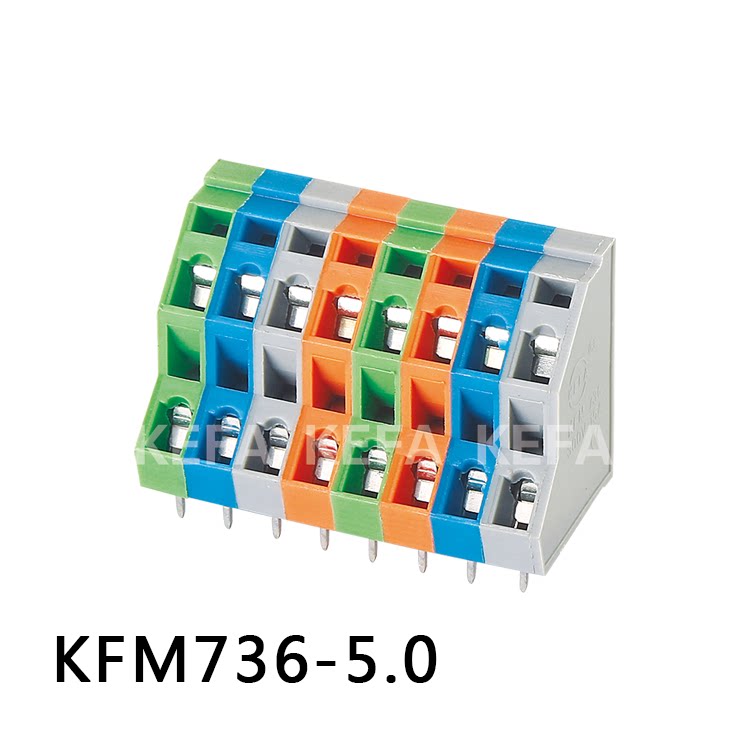 KFM736 pitch KFM736 pitch 5 0mm screwless double row wiring spring type pressing requires ordering