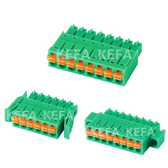 Plug-in wiring KF2EDGKN 2EDGKNM 2EDGKNG-3 5mm screw-free press with ear fin buckle