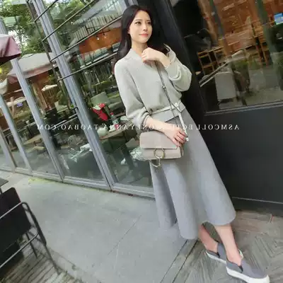 2020 autumn and winter new women's Korean temperament sweater skirt two-piece knitted suit women's spring fashion trend