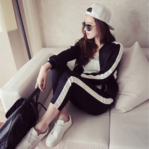 Womens autumn 2020 New Sports Leisure set women loose ins tide sweater two-piece spring sportswear