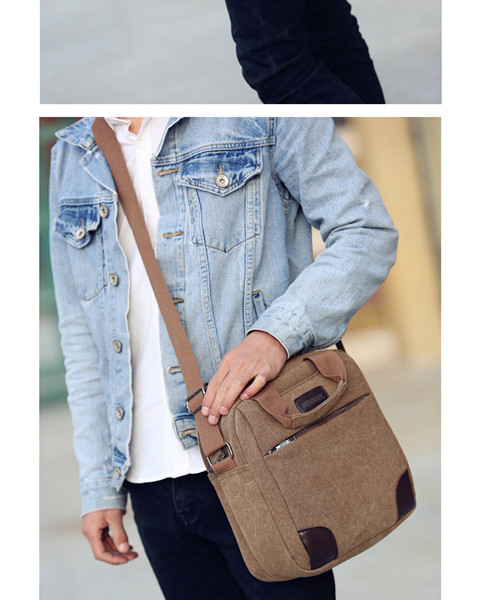 Túi xách nam Túi đeo vai Kinh doanh Túi vải thông thường Túi đeo chéo Ba lô Kinh doanh Túi xách cho nam túi charles & keith