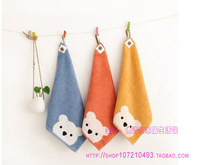 Gold Number towel fang towel hanging towel S6130WH pure cotton untwisted yarn Cute Cartoon Little Bear with bath towels