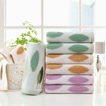 Gold cotton towel cotton non-twisted cut wool jacquard face towel soft absorbent fresh pastoral ga1063 New