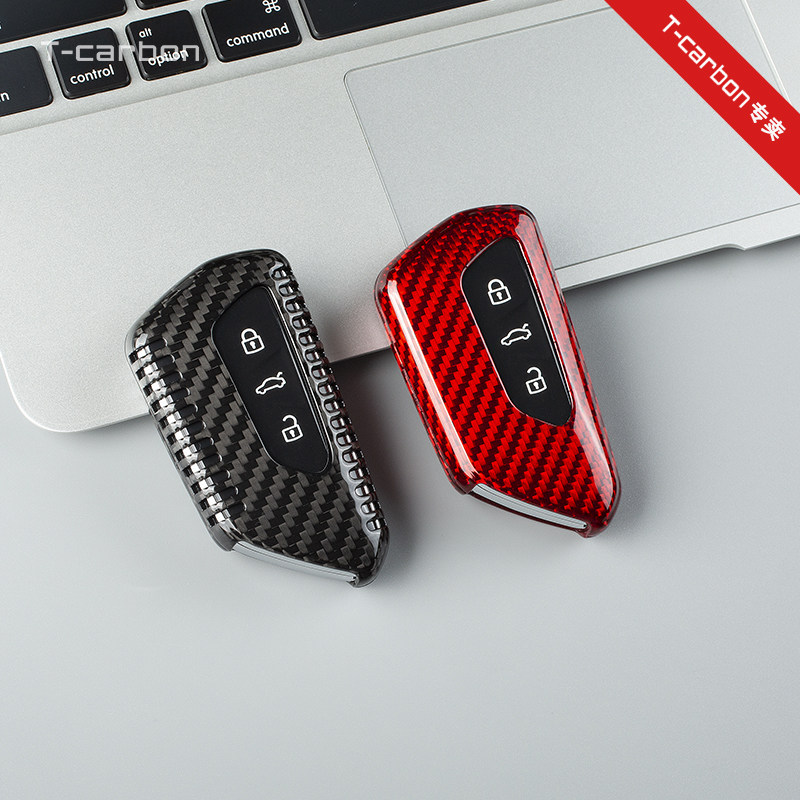 Корпус ключа из углеродного волокна T-Carbon подходит для Volkswagen ID6 Golf 8 key set 21 new high 8 key Изображение 1