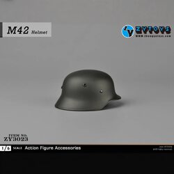 Zytoys 1/6 Wwii German Metal M42 Helmet Model Soldier Figure Zy3023