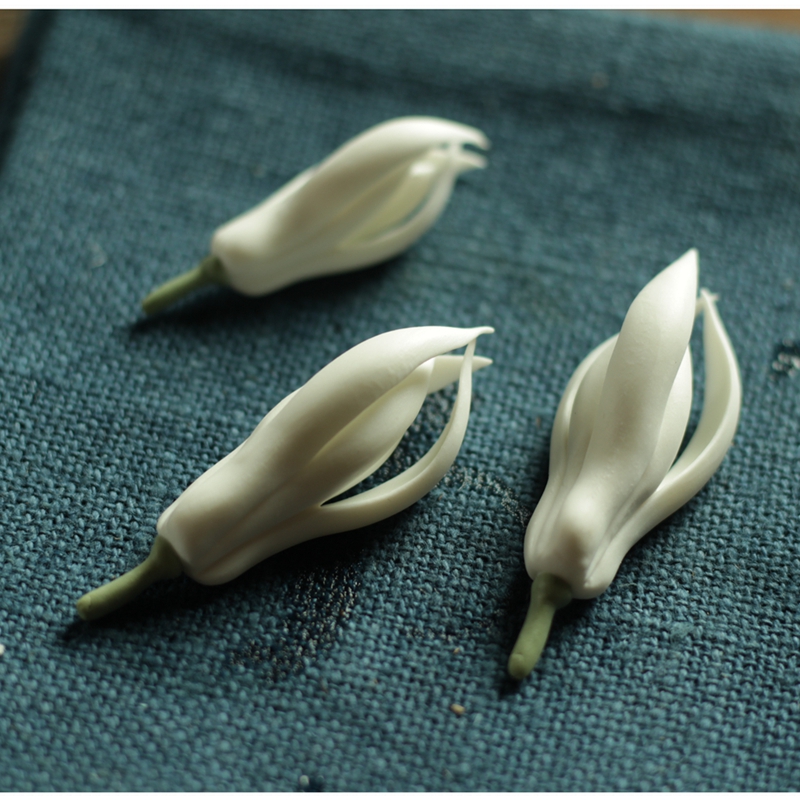 Craftsman's family products < jade orchids > ceramic hand knead flower tea spotting pieces tea track accessories tea darling boutique swing pieces