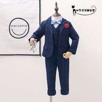 Boys birthday dress suit flowerchild suit handsome English Glun Spring and Autumn new baby annals