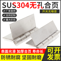 SUS304 stainless steel 4 inch 3MM non-porous welding hinge thickened industrial hinge vigorously heavy industrial hinge