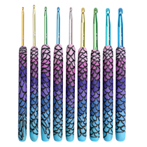 Mermaid series 9 soft pottery colorful alumina crochet suit 2 25-6 5mmDIY weaving tool