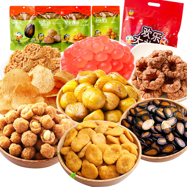 来伊份 休闲零食大礼包 8袋装761g 天猫优惠券折后￥24.9包邮（￥39.9-15）