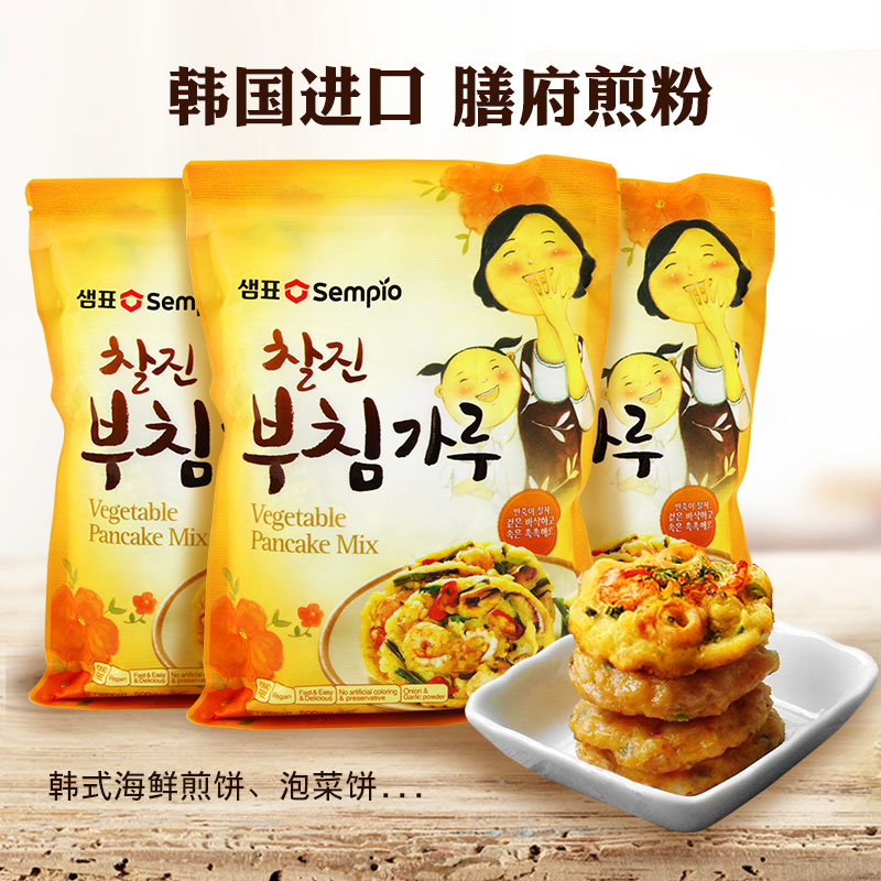 Han Style Meals with Fried Flour Made Pickle Cake branded Potato Leeks 500G* 3 Pack Korea Original Bottling Imported