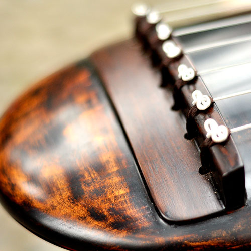 Yuan Feng's pro-chop pure handmade Daoist pass on stage to play high-end collection grade withered wooden dragon chanting chaotic style guqin-Taobao