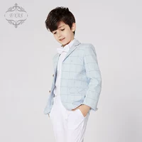 EYAS Chàng trai Váy kẻ sọc Big Child Suit Trẻ em Người mẫu T Giai đoạn Catwalk Chủ nhà nhỏ Trình diễn trang phục đồ biểu diễn trẻ em