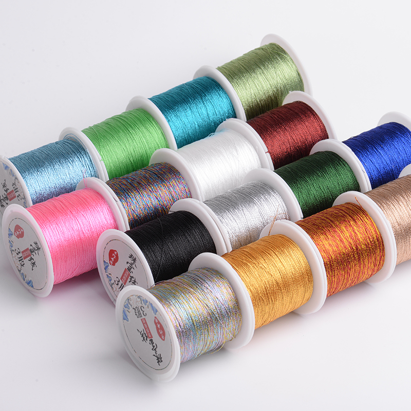 Handmade Diy Hand Alchemy Sweep The Material Necklace Wrap Wire Gold And Silver Thread Price Tag Line Jade Thread Woven Ornaments