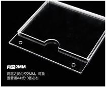 Customized custom acrylic slot card slot special shape making acrylic board insert carton A5A4A6A3