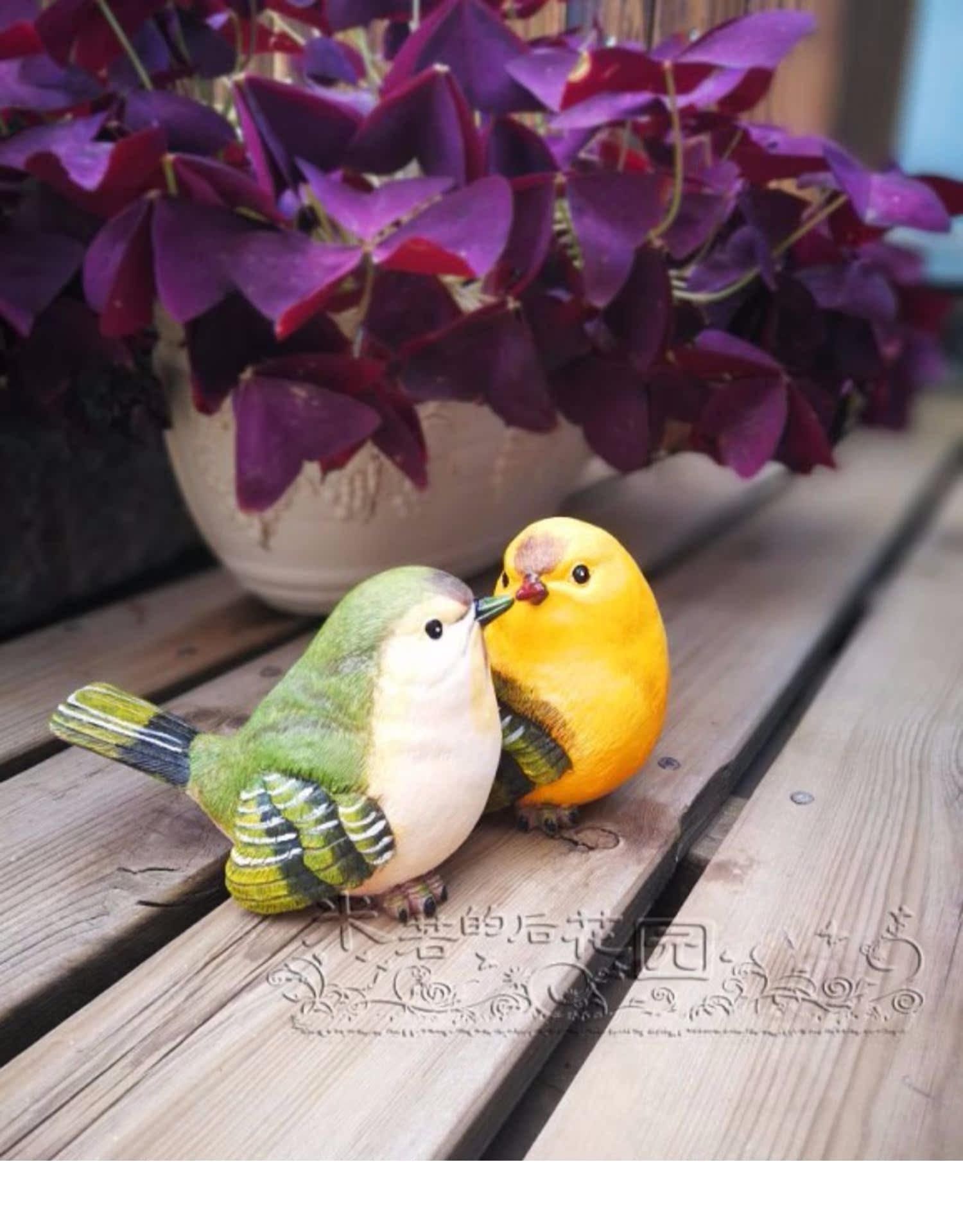 2 cặp đồ nội thất phòng khách sân vườn ban công trang trí quà tặng mô phỏng chim nhựa trang trí động vật shop bán đồ dcor bàn học