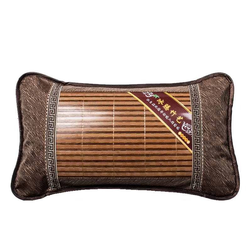Bamboo Pillow Tea Leaves Bamboo Leaves Summer Ice silk cool pillow Adult children Breathable Sleep for sleeping and neck cool Dormitory Student Pillow
