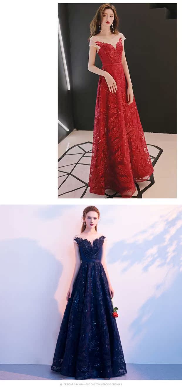 Tiệc toast quần áo 2019 hè mới khí chất thanh lịch thanh lịch váy dạ hội váy cưới phù dâu - Sản phẩm HOT váy suông