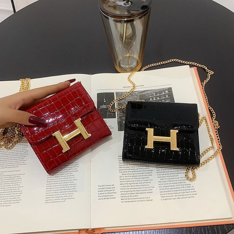 Chain Small Bag for Women 2026 New Trendy Crossbody Bag with a High-End Feel, Niche Design, Mini Card Holder, Coin Purse