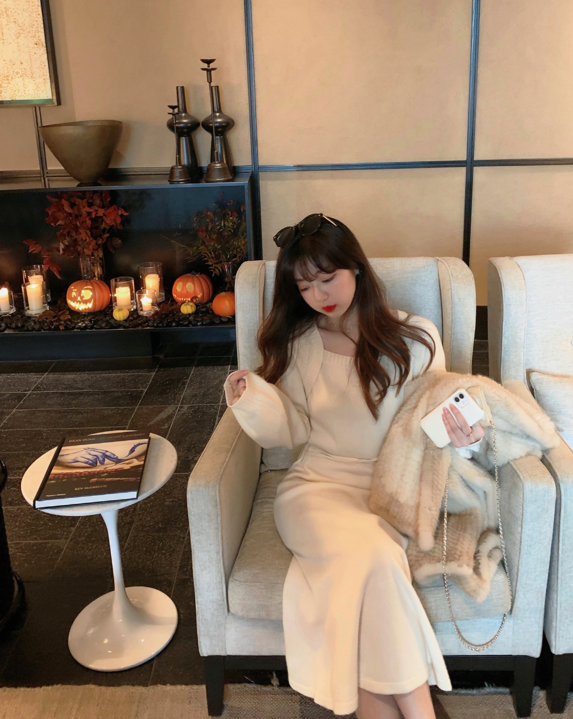 Zhao Baoni careful machine wool fishtail dress women's autumn and winter new style inner knitted skirt to show thin sweater skirt