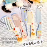 Мультяшная милая детская антистатическая портативная расческа