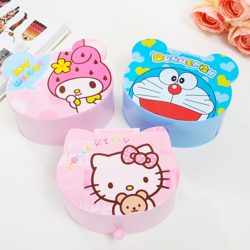Cartoon children jewelry box Baby hair ornaments Princess storage box Girl jewelry cosmetics headdress box