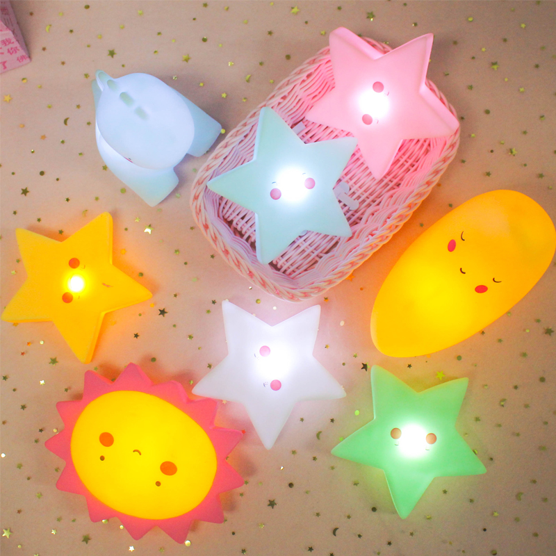 Mini night light cartoon led decorative light net red personality photo night light children breastfeeding light soft light dream light